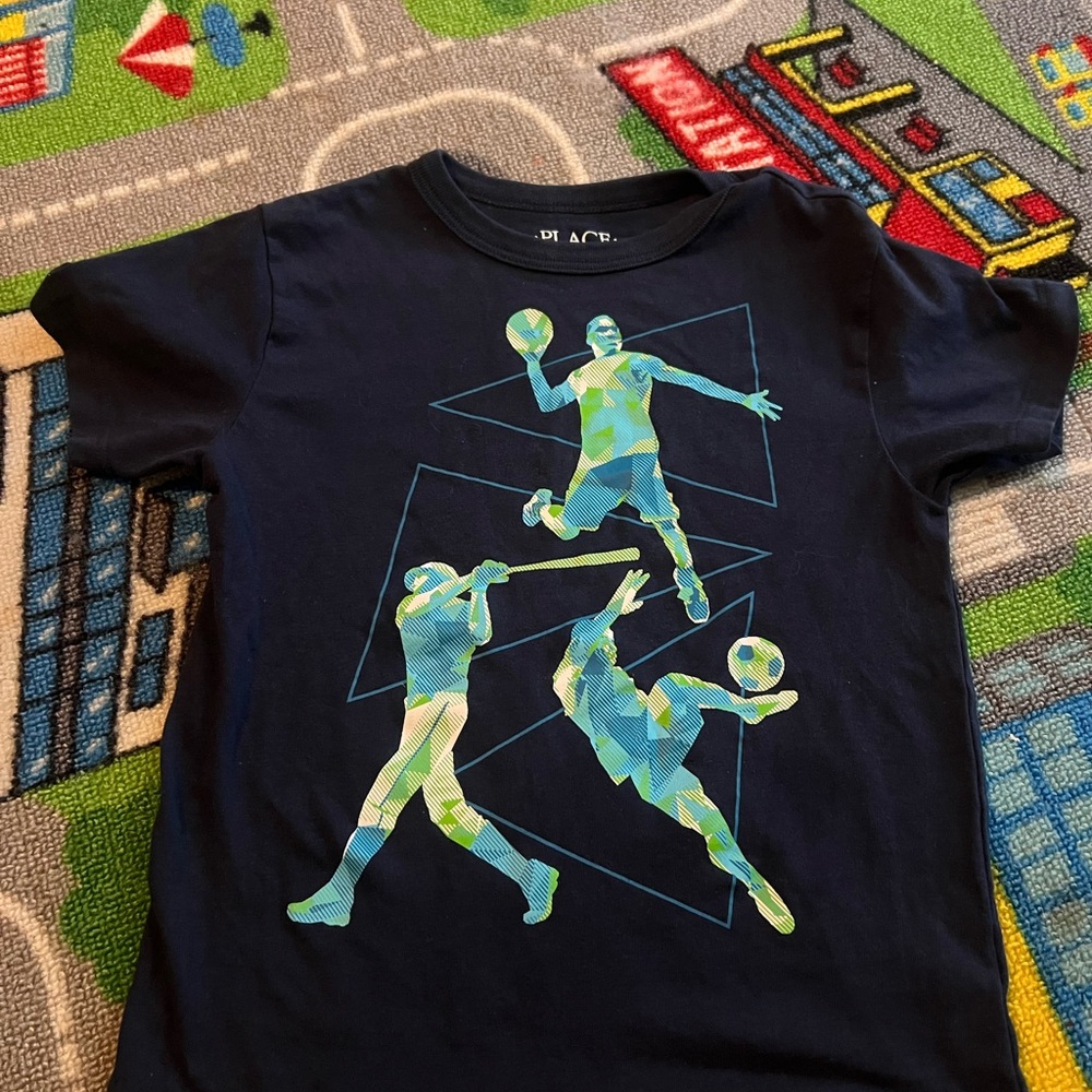 Place Navy Blue Kids Sports Graphic Tee
